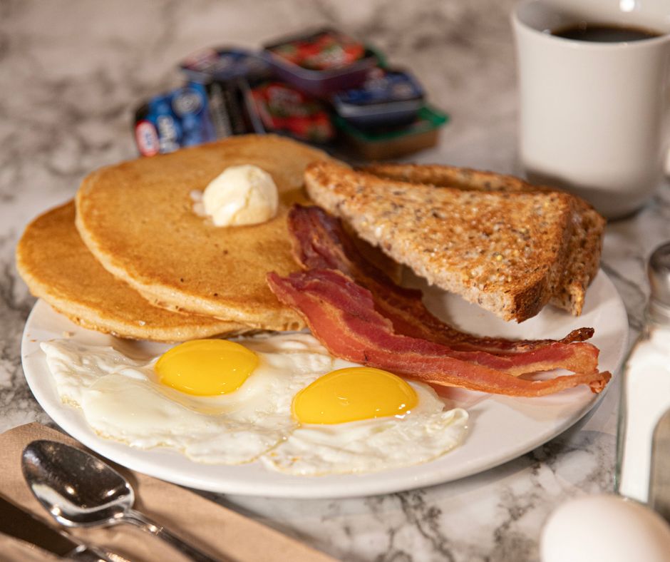 Build Your Own Breakfast - Ham and eggs breakfast plate
